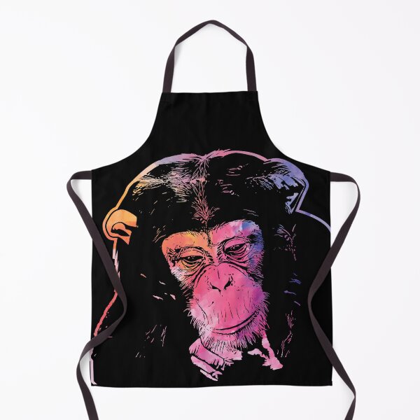 Item preview, Monkey chimpanzee face thoughtful animal head graphic designed and sold by brunsch-print.