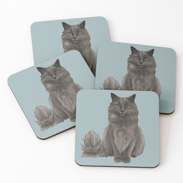 Item preview, Grey cat illustration designed and sold by Milanicole.