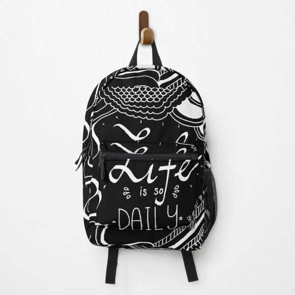 Item preview, Life Is So Daily White Outline designed and sold by lineartdesigns.