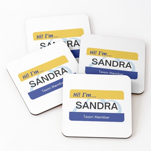Item preview, Sandra Superstore Name Tag   designed and sold by FullForceHiFi.