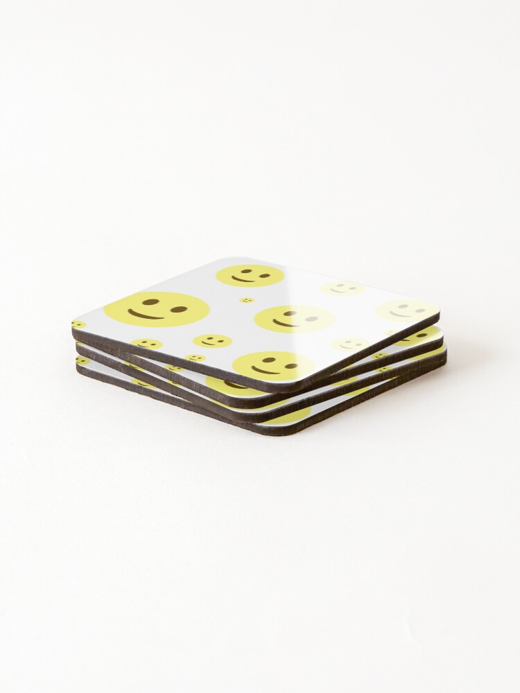 Thumbnail 4 of 5, Coasters (Set of 4), Smiley designed and sold by RuchiWani.