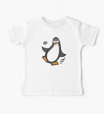 When in Danger or in Doubt Funny Penguin Baby Tee