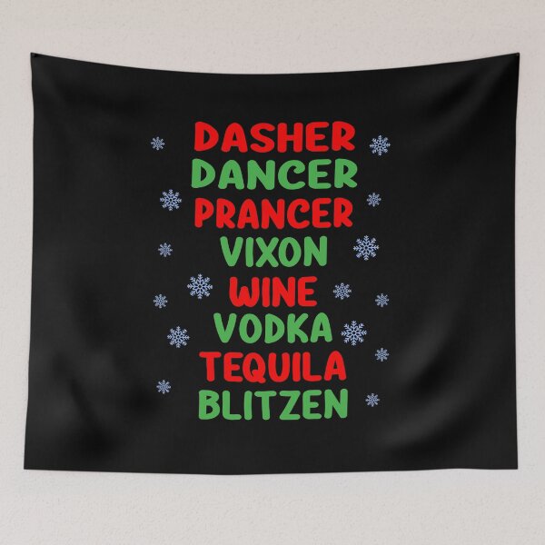 Item preview, Nombres de renos bebiendo designed and sold by ZiesMerch.