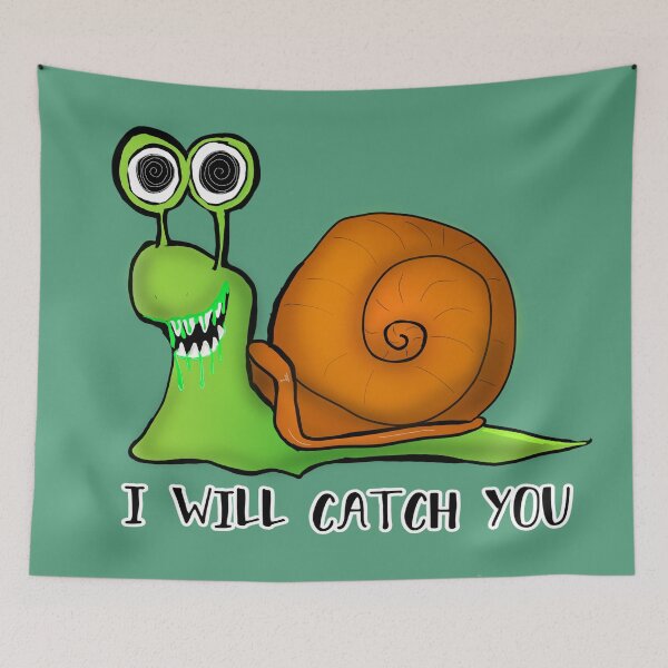 Item preview, I will catch you immortal snail green designed and sold by DemonicGloom.