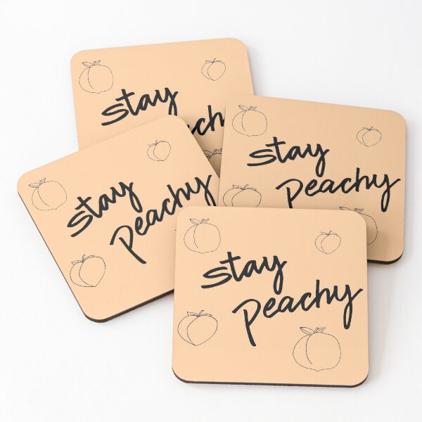 Item preview, Stay Peachy Black Outline designed and sold by lineartdesigns.