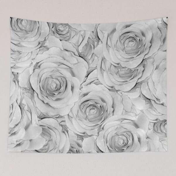 Item preview, Opulent rose design in silver-gray designed and sold by MarionsArt.