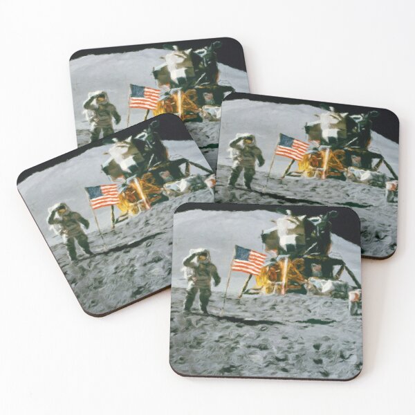 Item preview, First Man On The Moon. The Moon Landing 1969 designed and sold by H-W-Design.