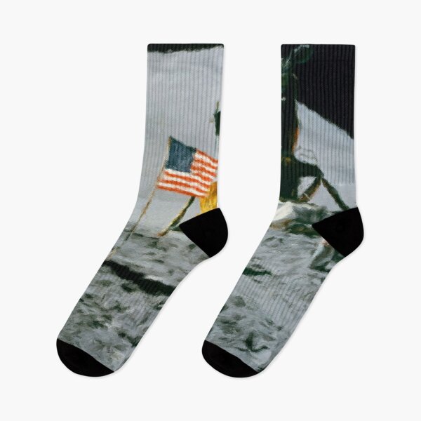 Item preview, First Man On The Moon. The Moon Landing 1969 designed and sold by H-W-Design.