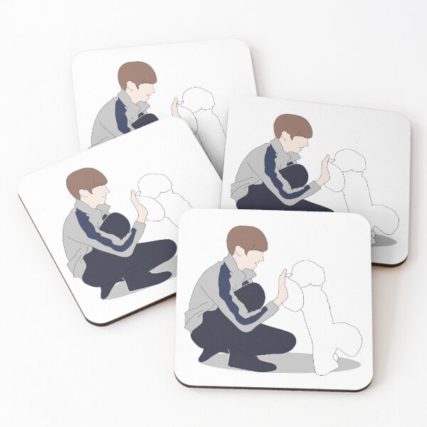 Item preview, BTS Jungkook Playing with a Cute Dog designed and sold by kpupsister.
