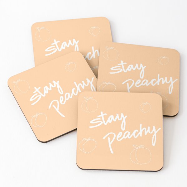 Item preview, Stay Peachy White Outline designed and sold by lineartdesigns.