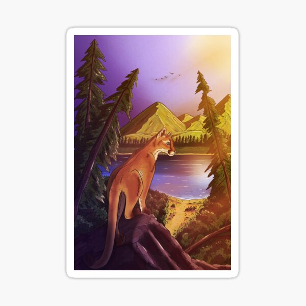 Vista previa del artículo con la obra «Puma», diseñado y vendido por magicmental.