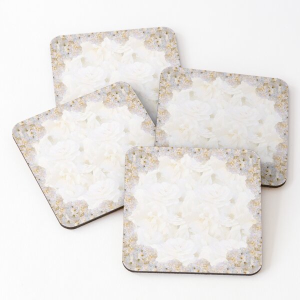 Item preview, Romantic white roses - Vintage designed and sold by MarionsArt.