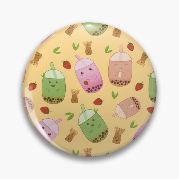 Item preview, Cute Bubble Tea Pattern Art designed and sold by jvcoart.