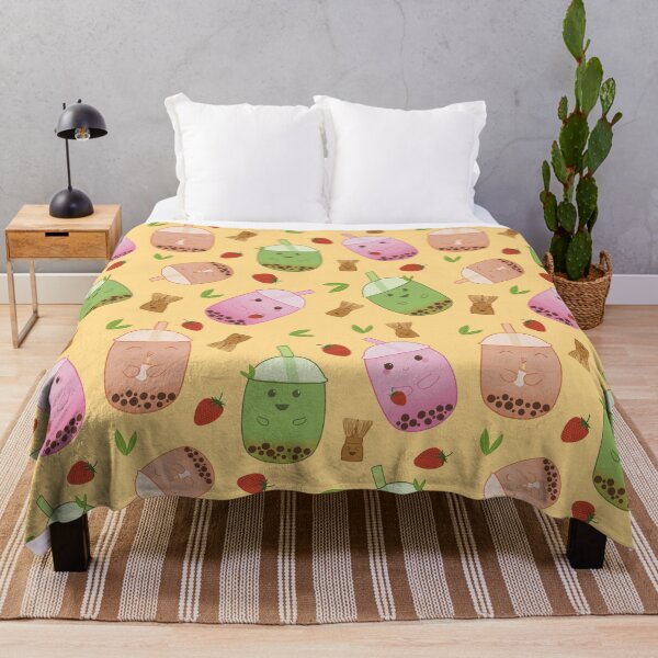 Item preview, Cute Bubble Tea Pattern Art designed and sold by jvcoart.