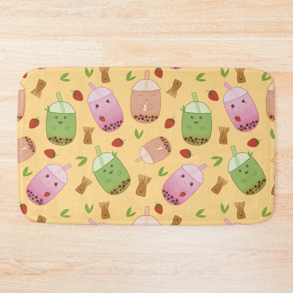 Item preview, Cute Bubble Tea Pattern Art designed and sold by jvcoart.