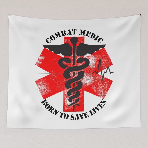 Item preview, US Combat Medic 68W Born to Save Lives designed and sold by JRSpaceDesign.