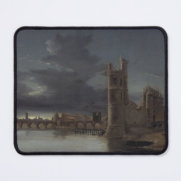 Item preview,  Paris with Tour St Jacques and Notre Dame in the evening - Anton Melbye designed and sold by Vintage Designs +.