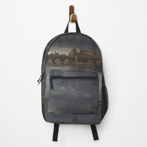 Item preview, Paris with Tour St Jacques and Notre Dame in the evening - Anton Melbye designed and sold by Vintage Designs +.