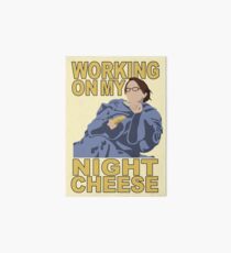 Liz Lemon - Night cheese Art Board