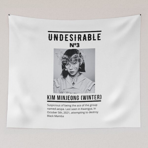 Item preview, aespa Winter Undesirable Poster designed and sold by sakurapalette.