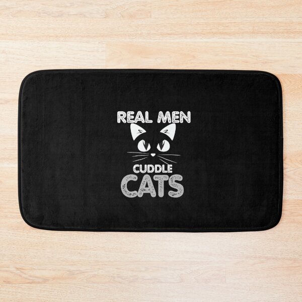 Item preview, Mens Real Men Cuddle Cats Cat Lovers Cat  designed and sold by Nedskr.