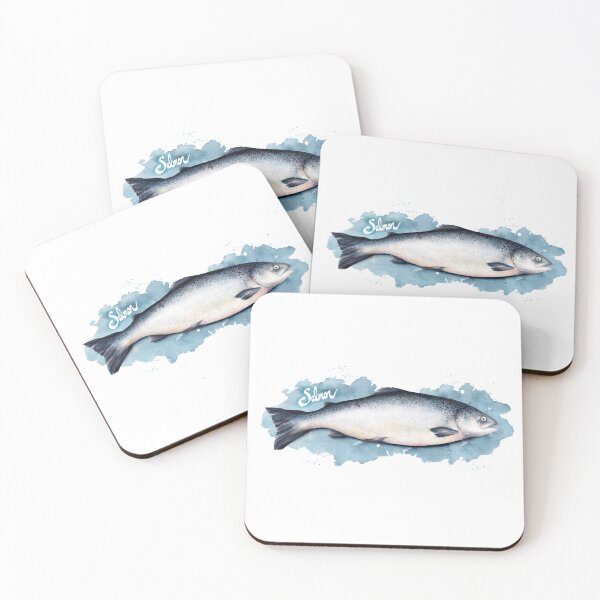 Item preview, Salmon watercolor designed and sold by AmandaDilworth.