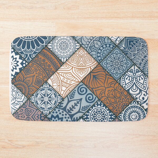 Item preview, Bohemian Floral Pattern (Sea) designed and sold by chntl-shop.