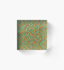 Green Red #DeepDream Acrylic Block