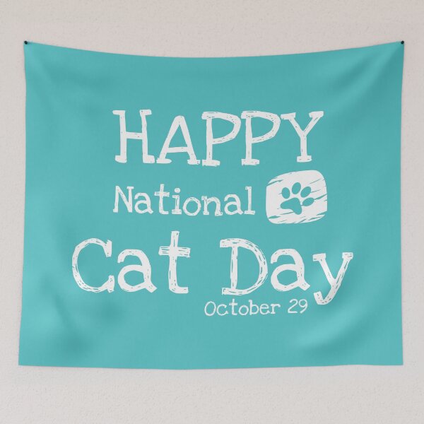 Artikelvorschau, Alles Gute zum Nationalen Katzentag entworfen und verkauft von Lazy Factory.