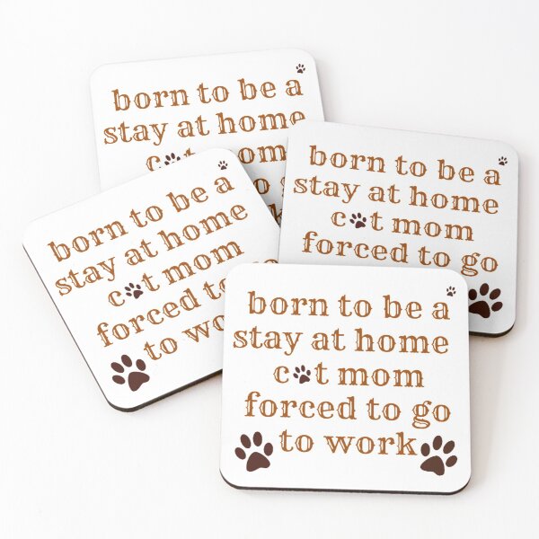 Item preview, born to be a stay at home cat mom forced to go to work designed and sold by vividveune.