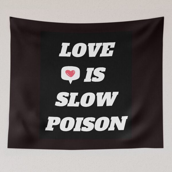 Item preview, love is slow poison-love birds designed and sold by BROWNEESHOUSE.