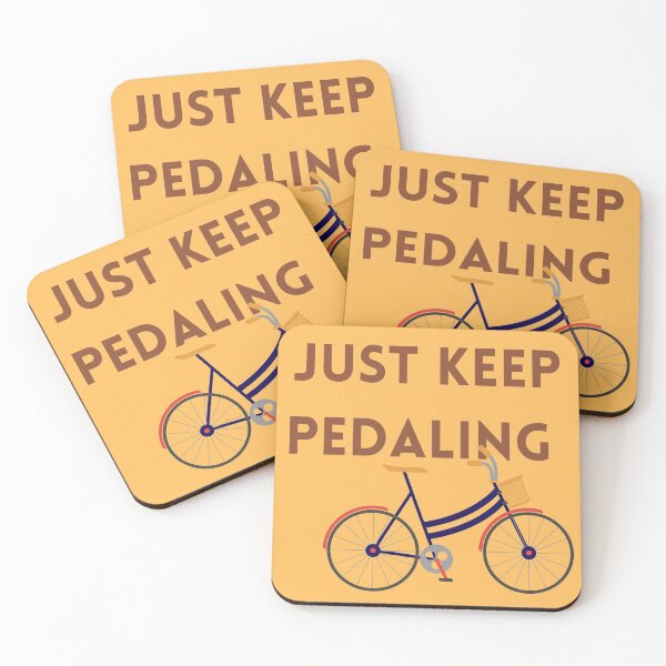 Item preview, Just Keep Pedaling (Yellow / Tan Bicycle) designed and sold by baldbird.