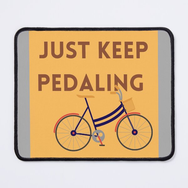 Item preview, Just Keep Pedaling (Yellow / Tan Bicycle) designed and sold by baldbird.