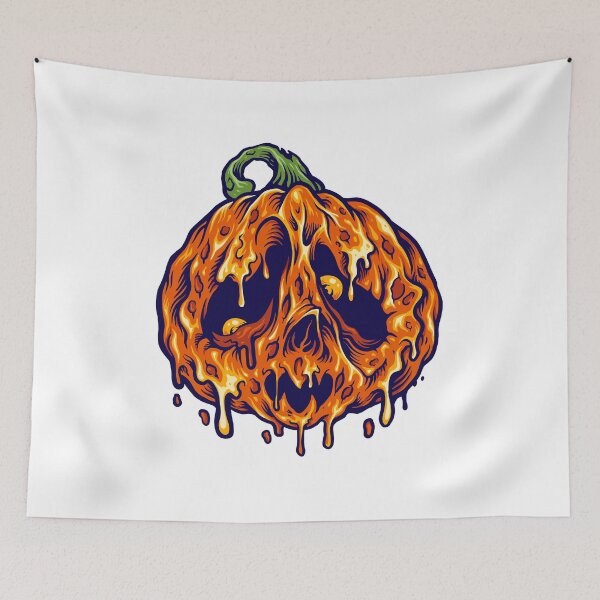 Item preview, Halloween melt pumpkins horror illustrations designed and sold by Artstationz.