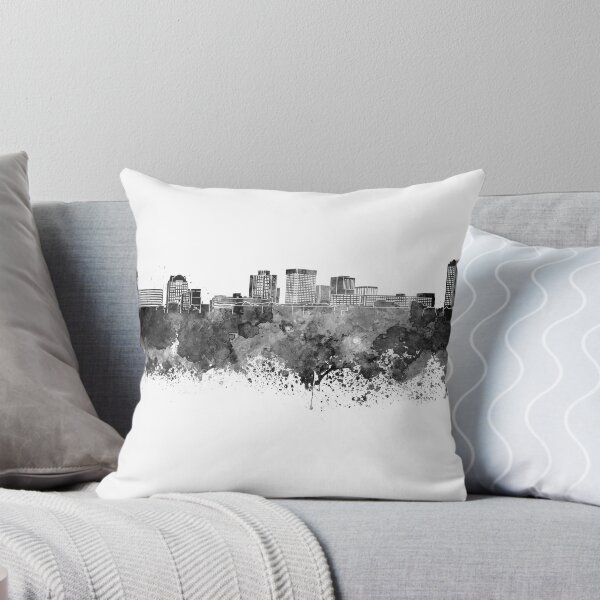 Item preview, Norfolk skyline in black watercolor designed and sold by paulrommer.