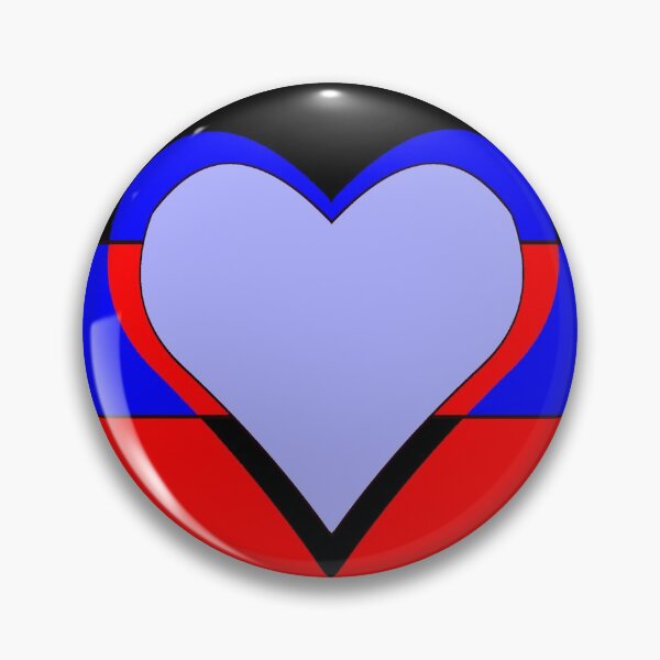 Item preview, Red/Blue Heart designed and sold by nobodypanic.