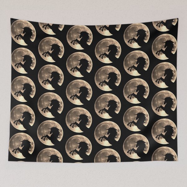 Item preview, Unicorn, moon, fullmoon, fantasy, magic, horse, fantastic, beast designed and sold by boom-art.