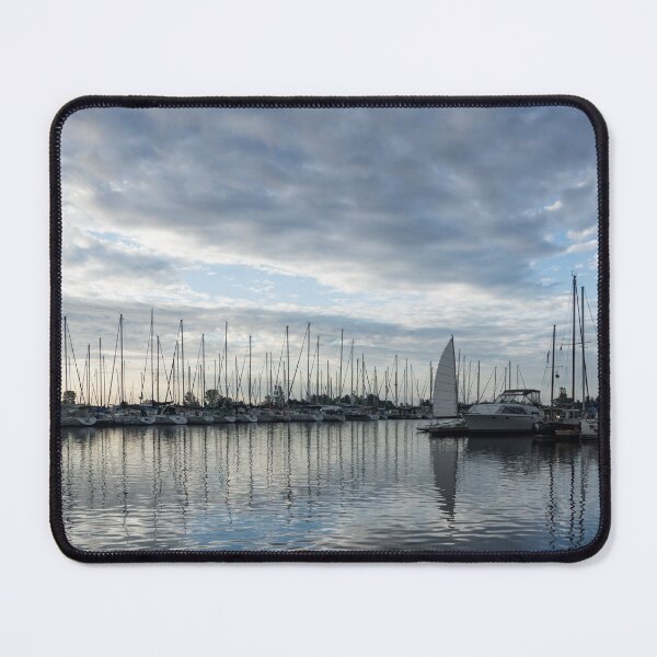 Item preview, Soft Silver Morning - Reflecting on Sails and Yachts designed and sold by Georgia Mizuleva.