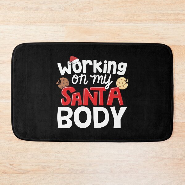 Item preview, Mens Working On My Santa Body Funny Christmas Xmas graphic designed and sold by theodoros20.