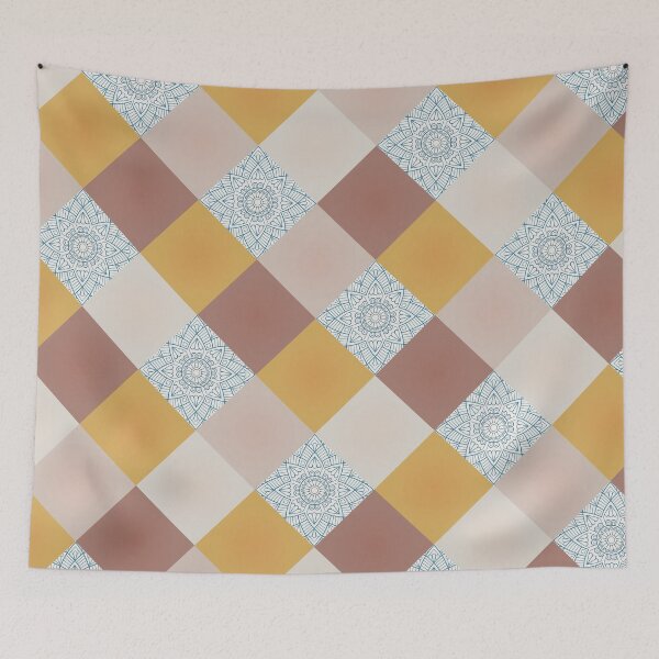 Item preview, Retro Diamond 70's Pattern (Sandbank) designed and sold by chntl-shop.