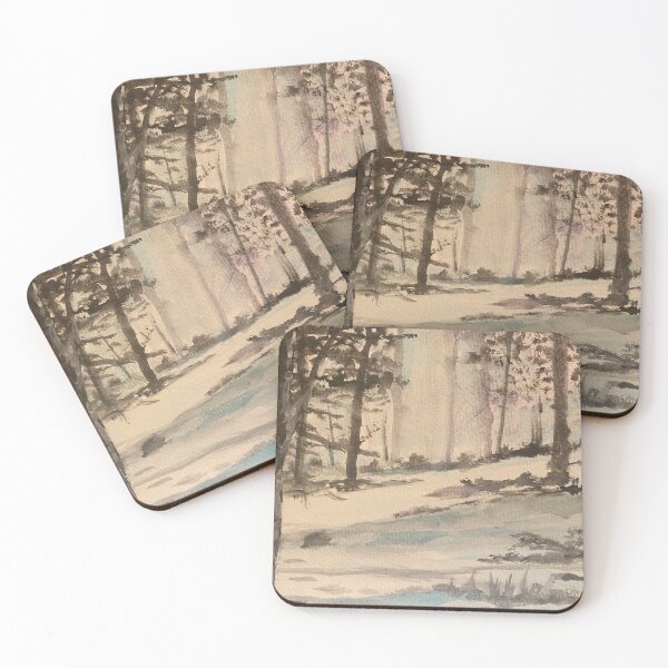 Item preview, Watercolor Winter Landscape designed and sold by TheArtCave.