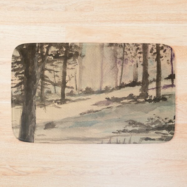 Item preview, Watercolor Winter Landscape designed and sold by TheArtCave.