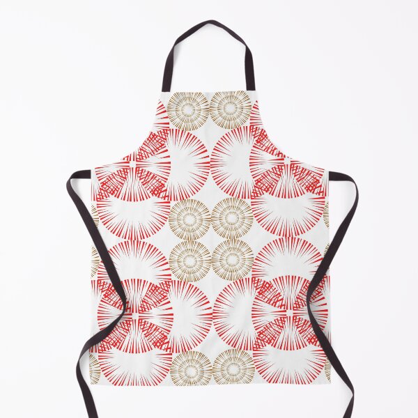 Item preview, The circle radius pattern on red and beige. designed and sold by Trianglegreen.