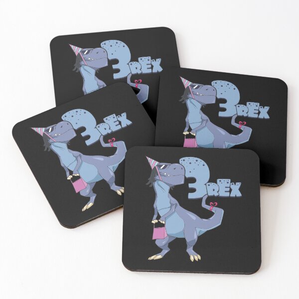 Item preview, Kids Three Rex T-Rex Birthday 3 Year Old Girl Boy Kids design designed and sold by theodoros20.