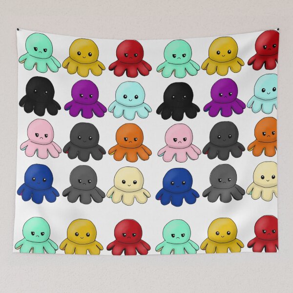 Item preview, colorful mood octopus designed and sold by Pequena00.