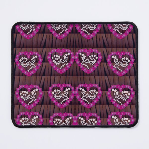 Item preview, Vintage leather hearts and flowers filled of love collage designed and sold by Pepita Selles.