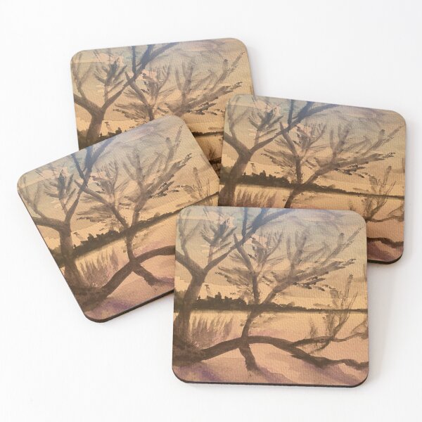 Item preview, Watercolor Winter Landscape designed and sold by TheArtCave.
