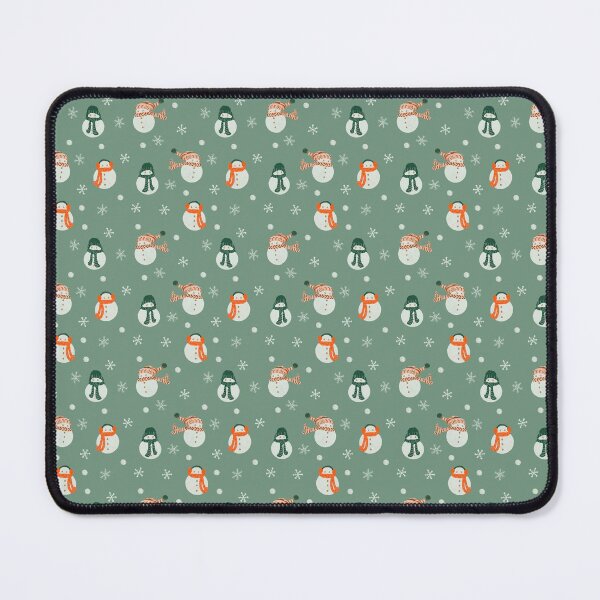 Item preview, Holiday Cute Snowman Pattern in Teal designed and sold by MadebyCRO.