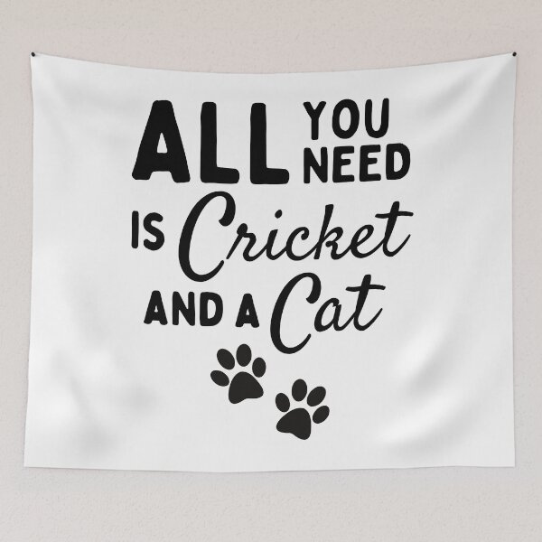 Item preview, All you need is cricket and a cat designed and sold by TheGreenGoat.