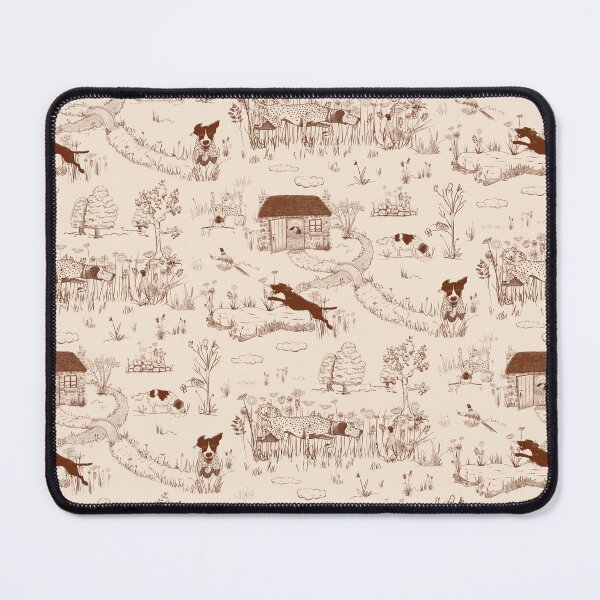 Item preview, Bird Dog Toile on Cream designed and sold by Christine Philbrick.